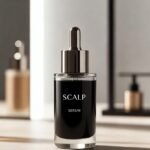 OEJE Scalp Serum em rotina premium de couro cabeludo para apoiar o crescimento e fortalecer a raiz.