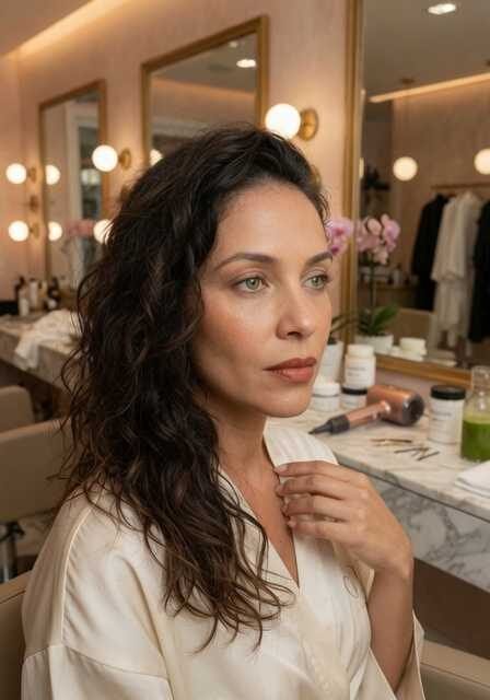 Cabelo sem brilho em proposta visual de salão com foco em opacidade, reflexo suave e recuperação do brilho capilar.