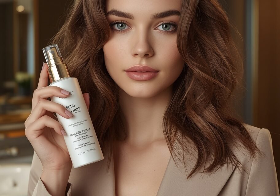 Semi di Lino Smooth em proposta visual de salão com foco em barreira real ao frizz e proteção da umidade.