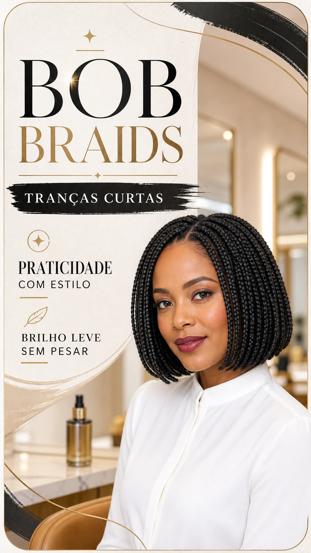 Bob Braids: tranças curtas para quem quer praticidade com estilo