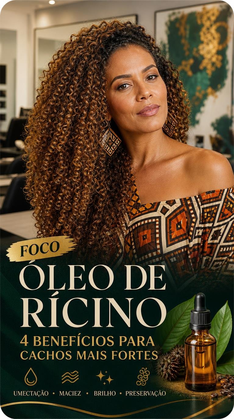 Griffus Óleo de Rícino: 4 benefícios para cachos mais fortes
