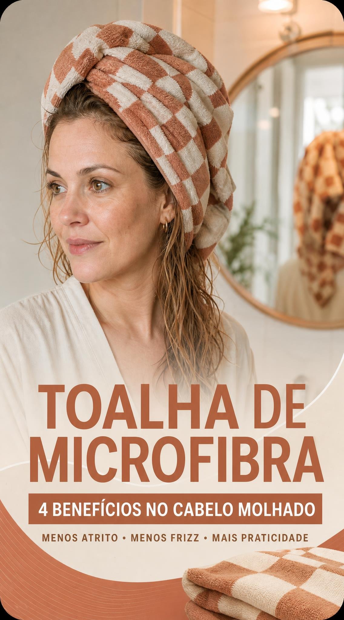 Cabelo Molhado: 4 benefícios da toalha de microfibra