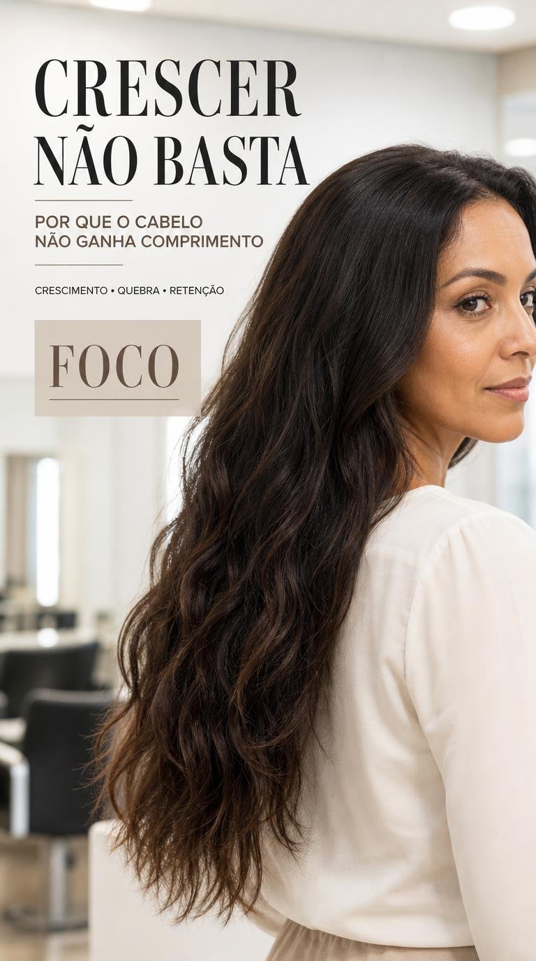 Crescer não basta: por que o cabelo não ganha comprimento