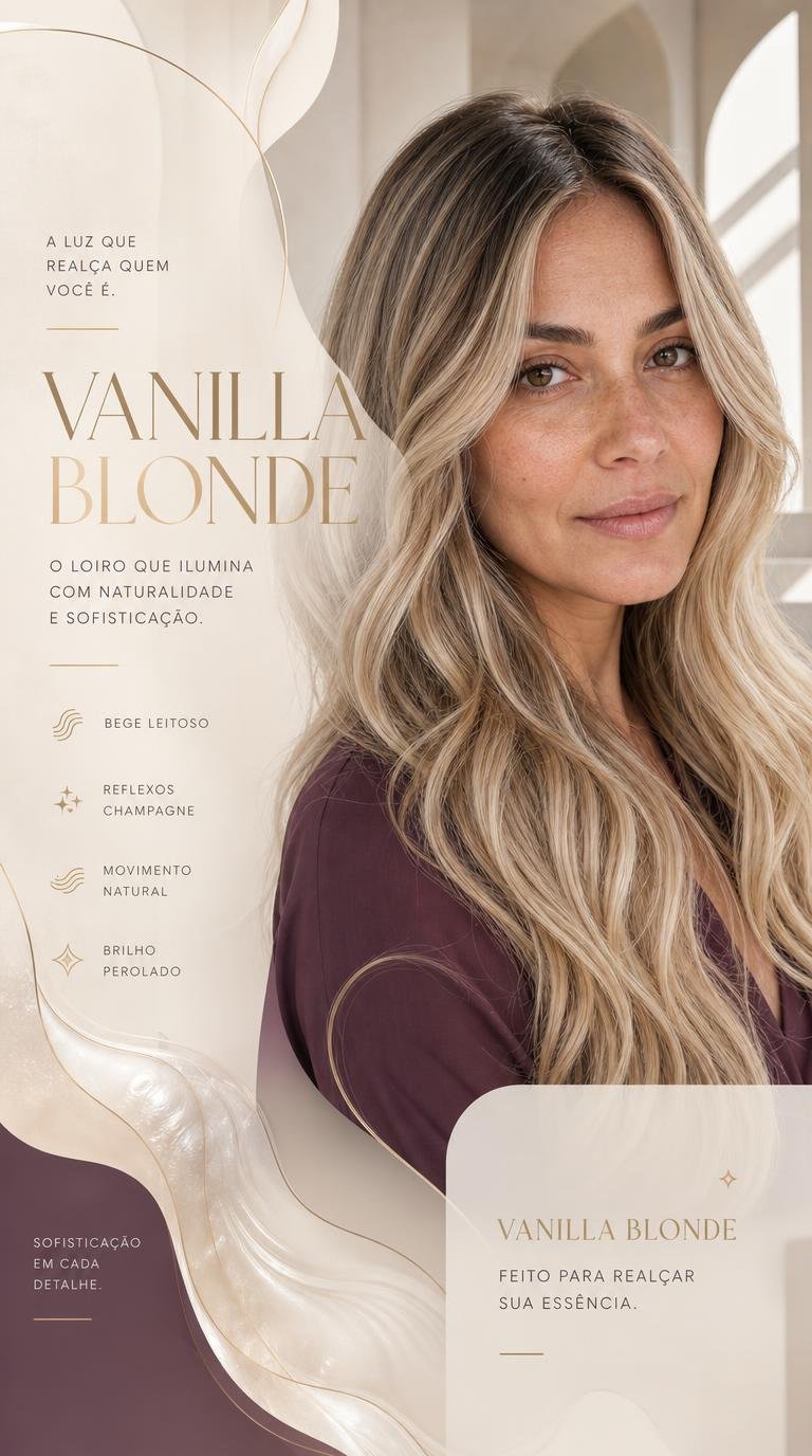 Vanilla Blonde: o loiro cremoso que ilumina 2026
